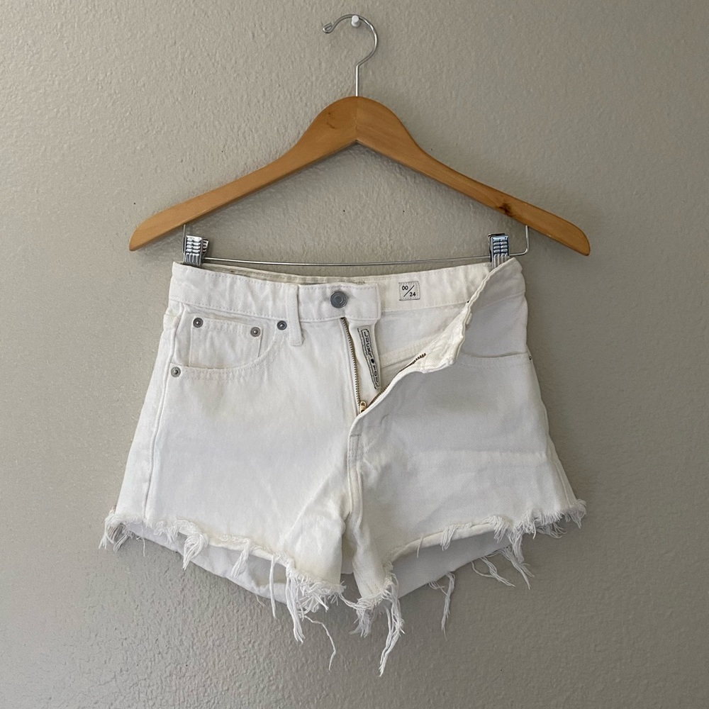 Lucky Denim High Rise White Shorts